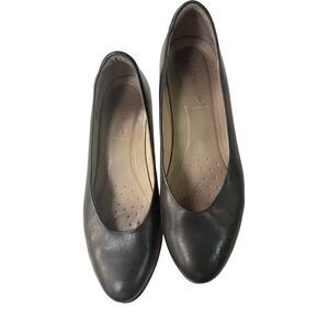 ECCO Black Leather Pumps Shoes 40 US 9